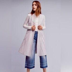 Anthropologie Rosie Neira Long Open Sweater Vest XS